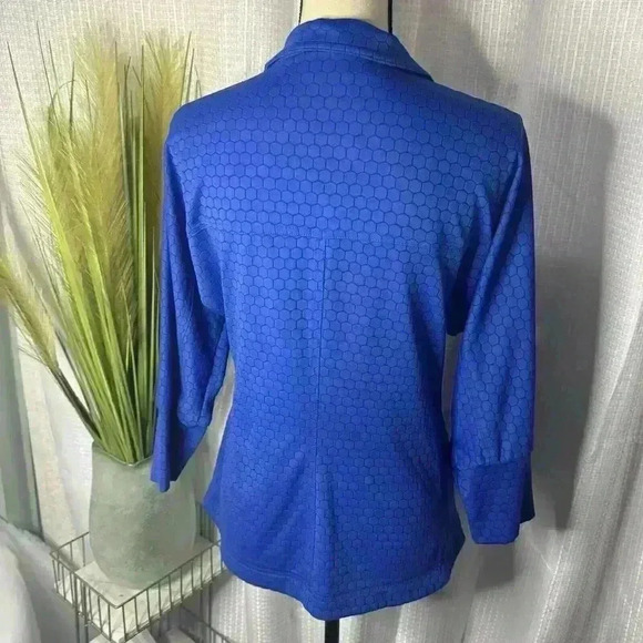 Windridge Cheryl Nash Womens M Royal Blue Full Zip Nylon Long Sleeve Jacket - Picture 5 of 10